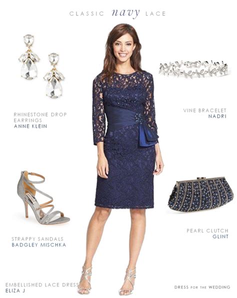 accessories for navy dress